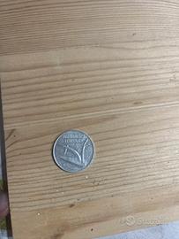 10 lire repubblica italiana 1981 errore di conio