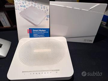 Router modem smart tim con cavi e istruzioni