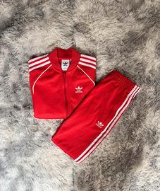Tuta adidas vintage rossa - taglia S