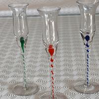 Calici vetro murano soffiati a bocca