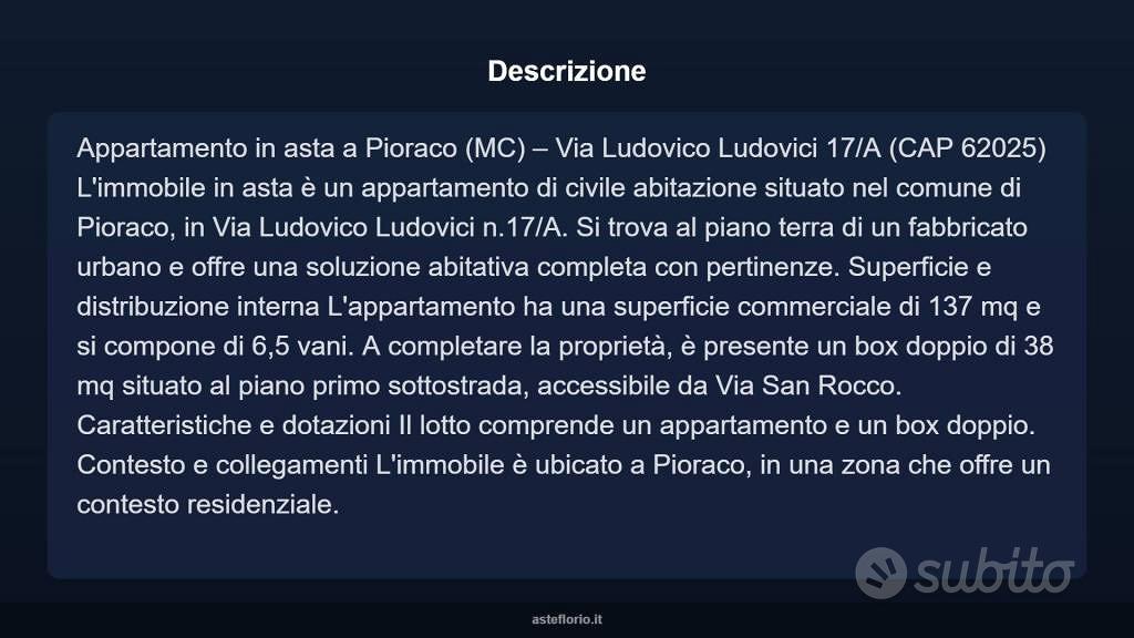 Appartamento – Pioraco, Macerata - Vista 3