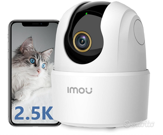 Imou 4MP Telecamera Wi-Fi Interno Videocamera Sorv