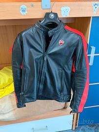 Giacca moto in pelle Ducati dainese.