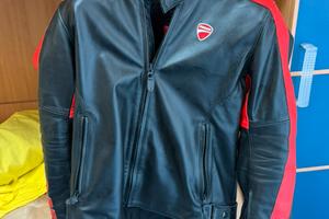 Giacca moto in pelle Ducati dainese.