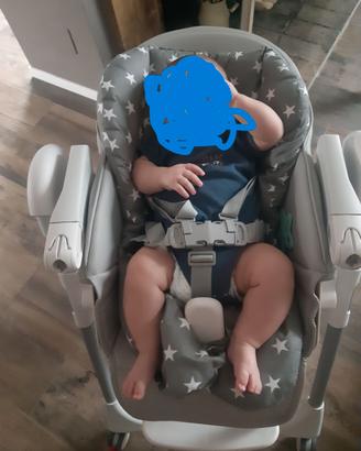 CUSCINO PER SEGGIOLONE grigio con stelle