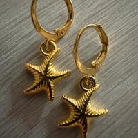 Orecchini stella marina dorati