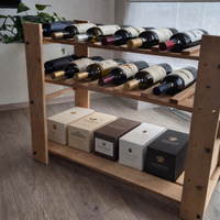 Scaffale porta bottiglie vino cantinetta in legno