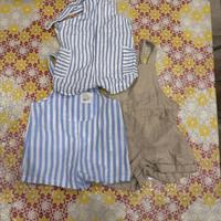 Set di salopette per neonati 6-9 mesi