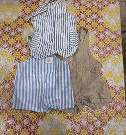 Set di salopette per neonati 6-9 mesi