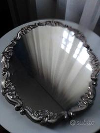 Salver, Vassoio, Centrotavola antico argentato