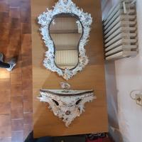 SPECCHIERA CONSOLE IN CERAMICA
