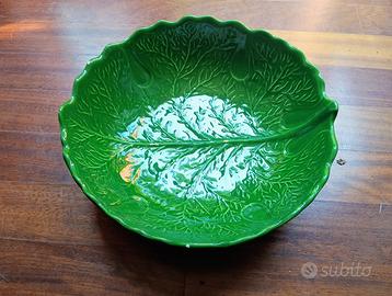 Fruttiera Ceramica Verde Smaltata Mengaroni