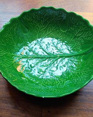 Fruttiera Ceramica Verde Smaltata Mengaroni