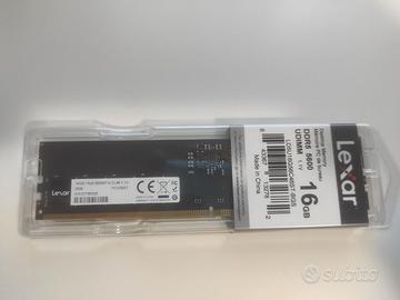 16GB DDR5 Lexar 5600mhz UDIMM
