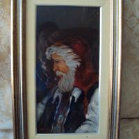 Olio su tavola pittore livornese Divo Citi 1979.