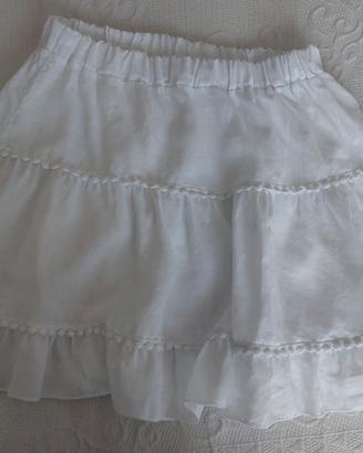 Minigonna bianca donna vintage -taglia unica