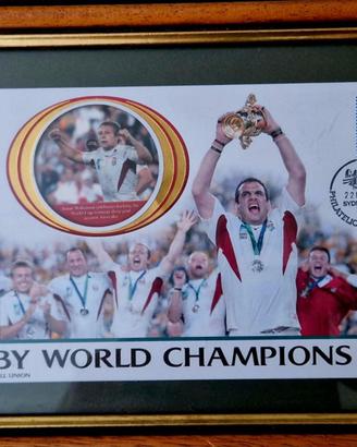 Quadro commemorativo coppa del Mondo di Rugby 2003