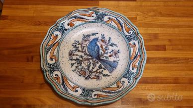 Piatto decorativo in ceramica