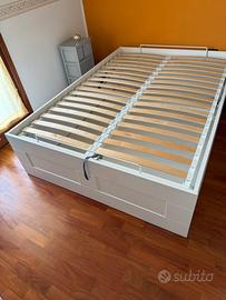 Letto alla francese con contenitore cm 140x200