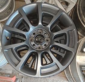 3 cerchi in lega abarth neri