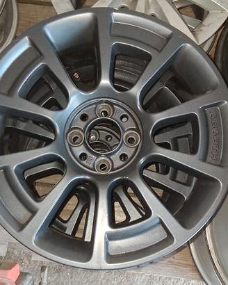 3 cerchi in lega abarth neri