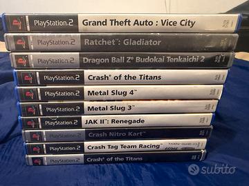 Crash bandicoot, jak, ratchet GTA, dragon ball ps2