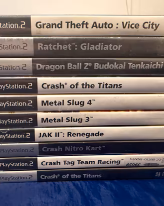 Crash bandicoot, jak, ratchet GTA, dragon ball ps2