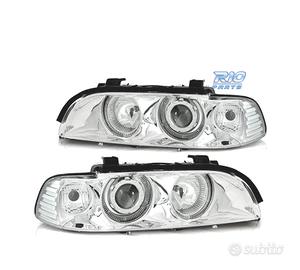 FARI BMW E39 95-03 XENON ANGEL EYES FONDO CROMATO