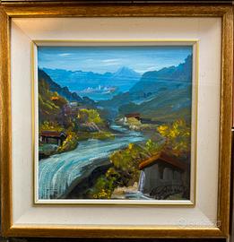 Quadro di Elio Giori con cornice 41x41