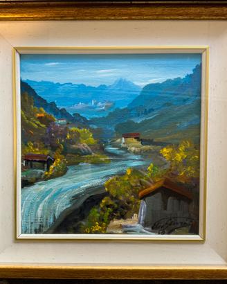Quadro di Elio Giori con cornice 41x41