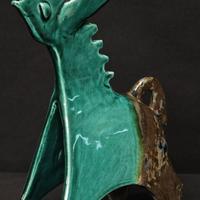 Asino Stilizzato Ceramica Vietrese Verde
