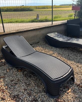 Sdrai lettini da giardino