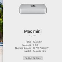 Mac Mini M1 SSD 256 RAM 8GB