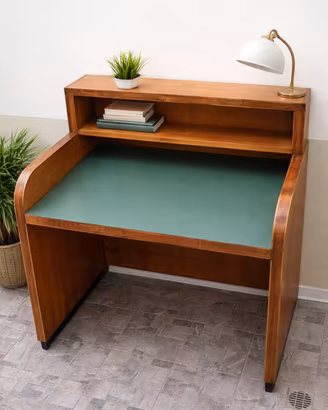 Scrivania design vintage anni 50/60 in legno