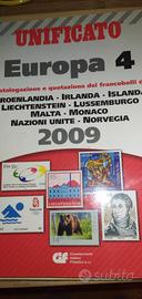 catalogo Unificato Europa 4 Filatelia 2009