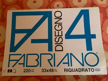 Album da disegno Fabriano Riquadrato. N. 13 Fogli