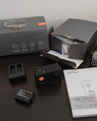 Action cam APEMAN A79 4K con jack microfono