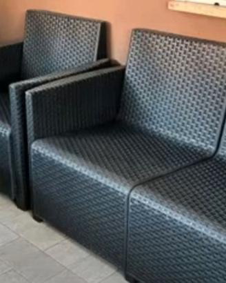 Set giardino in rattan 