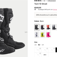 Stivali moto cross nuovi taglia 43