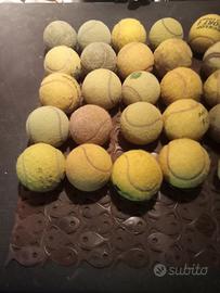 30 palline da tennis usate 