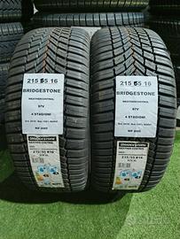 2 gomme 215 55 16 BRIDGESTONE 4 STAGIONI RIF2085