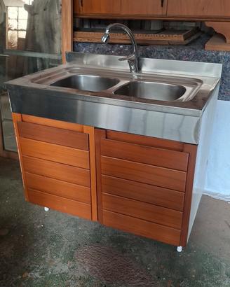 lavandino da cucina Franke due vasche con mobile