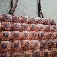 Borsa particolare etnica di legno di cocco