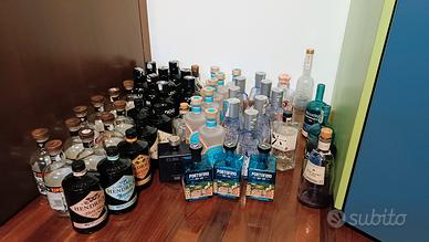 bottiglie gin vuote 