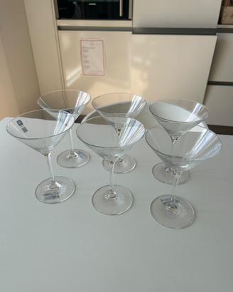 6 bicchieri per Martini