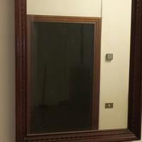 specchio vintage in legno 