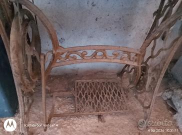 Basamento ghisa macchina da cucire Singer vintage 