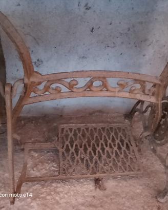 Basamento ghisa macchina da cucire Singer vintage 