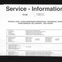 TX 90 complete PCB diagram scheda piastra completa