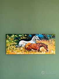 Dipinto su tela – Cavalli – Quadro decorativo
